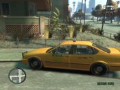 Niko Bellic arriving at Babbage Drive in a taxi.