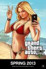 Artwork featuring an unnamed woman holding an iFruit phone showing the original release date.