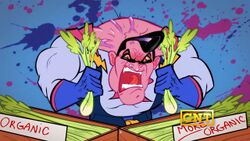 ...and his "powered-up" state.