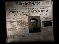 A Liberty Tree newspaper reporting on the arrest and sentencing of Claude.