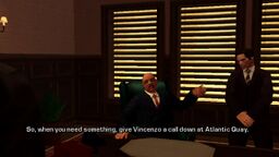 Salvatore Leone telling Toni Cipriani to see Vincenzo Cilli if he needs anything.