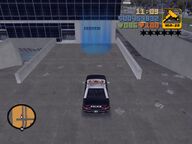 Claude placing the Police Car next to Kanbu's cell.