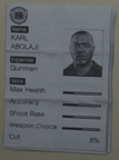 The information sheet provided by Lester Crest about Karl.