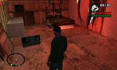 CJ picks up Millie's keycard.