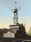 LHD-069's superstructure in GTA San Andreas, which bridge is inaccessible but is equipped with two SAM installations.