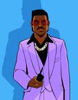 Artwork of Lance Vance in Grand Theft Auto: Vice City