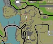 A rough depiction of Las Brujas' boundaries within Bone County.