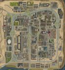 Terrain map of Las Venturas.