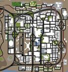 Street map of Las Venturas.