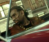A pre-release GTA IV screenshot of Little Jacob shows him with an aged appearance and no glasses.