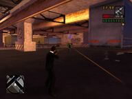 Toni Cipriani shooting the people protecting the Rumpo containing the evidence.