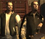 Gay Tony alongside Luis Fernando Lopez during "Diamonds in the Rough" in The Lost and Damned, reusing the same character model design from GTA IV but lacking his glasses.