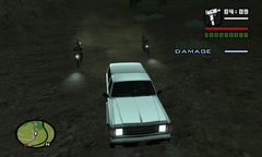 Carl Johnson luring the Da Nang Boys deep in Whetstone and away from Wu Zi Mu's apartment.