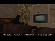 The reference/mockery to DRIV3R, a GTA Clone.