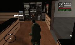 Carl Johnson about to steal Madd Dogg's rhyme book.