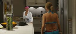 Tracey arguing with her mother in the opening cutscene to Father/Son.