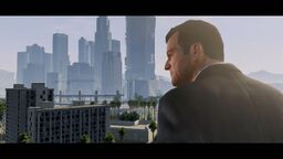Michael during the first GTA V trailer.