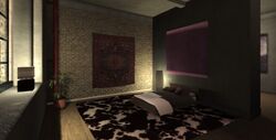 The bedroom of the safehouse.