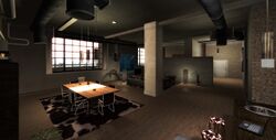 The living space of the safehouse.