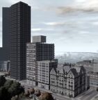 The Middle Park West skyline to the east, fronting Middle Park.