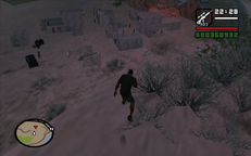 Carl Johnson overlooks the outpost.