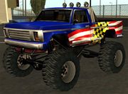 monstera variant, GTA San Andreas (Rear quarter view, with roof-mounted spoiler).