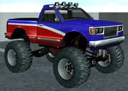 monsterb variant, GTA San Andreas (Rear quarter view, without roof-mounted lights).