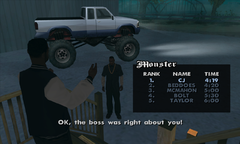 CJ compares his score to that of other drivers'.