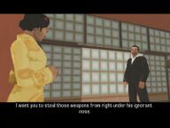 Toshiko Kasen telling Toni Cipriani that she wants him to steal a Yakuza weapons shipment.