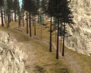 North Shore style wooden mountain biking ramps used in a Chiliad Challenge course.
