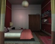 Bedroom of the apartment.
