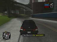 Toni Cipriani and Maria Latore driving to Maria's apartment in Saint Mark's in search for some zap.