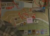 A promotional map of Paleto Bay for the chicken festival