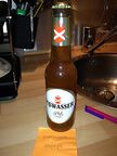 A "real" bottle of Pißwasser created by Rockstar for promotional purposes.
