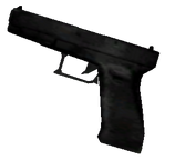 The Glock that is used in GTA San Andreas' cutscenes. GTA Liberty City Stories also uses this.