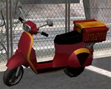 A "Pizzaboy" in GTA San Andreas (With delivery boy).