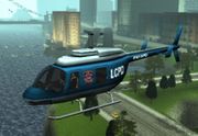 GTA Liberty City Stories, available only through CheatDevices. Unlike other helicopters, the main rotor blades disappear when spinning at full speed.