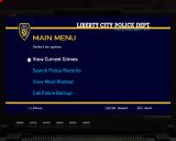 The main menu (GTA IV).
