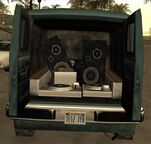 The sound system on the Pony in "Life's a Beach". Other Ponys in the game may feature the same content in their cargo hold (Rear quarter view).