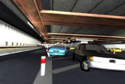 An early screenshot of the Porter Tunnel in GTA III.