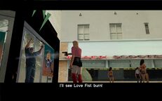 The Psycho shooting a security guard outside Rock City.