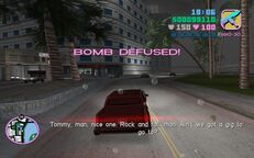 Love Fist band members successfully defusing the bomb inside the limousine.