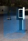 A ringing public telephone fronted by a halo in GTA III. This phone activates El Burro missions.