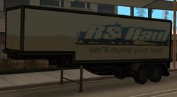 A tanker trailer with the RS Haul logo.