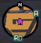 GTA III (PC version. In the PS2 version, the safe house marker's is originally green).