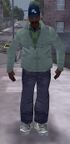 A pedestrian with a Rockstar Games hat.