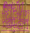 The graffiti for the Rolling Heights subsection of the Ballas.