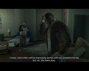Niko and Roman Bellic inside their new apartment.