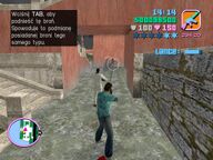 Tommy Vercetti and Lance Vance shooting two of Ricardo Diaz' men.