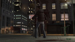 Niko Bellic about to kill Cherise Glover.